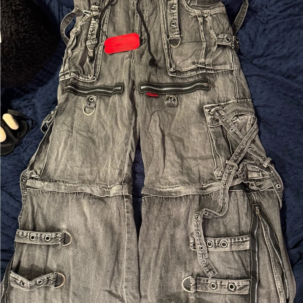 Tripp NYC Black Denim Fog Wash Pants - Picture 3 of 8